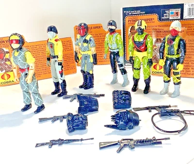JUEGO DE COLECCIÓN GI JOE ARAH DE COBRA PYTHON PATROL 1988 COMPLETO CON ALGUNAS CARTAS Foto 1 de 4