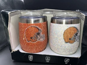 The Memory NFL Stemless 2er Set, 12oz Bling Cups Cleveland Browns - Bild 1 von 3