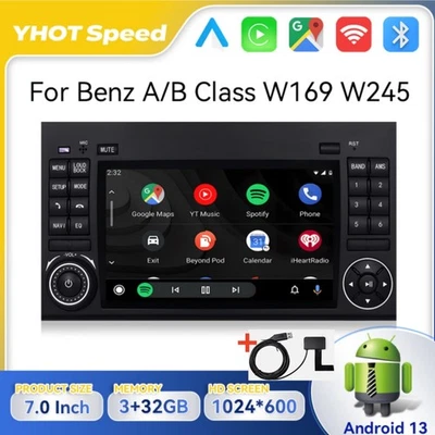 Android 13 Autoradio 32GB CarPlay Für Mercedes Benz A/B W169 W245 Vito W639 +DAB - Bild 1 von 4