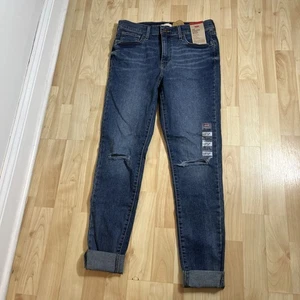 Levis 720 High Rise Super Skinny Dark Wash Distressed Gr. 29 Neu Mit Etikett   - Bild 1 von 7