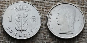 Coin Belgique - 1973 - 1 franc - type Cérès (NL) (C835) - Picture 1 of 3