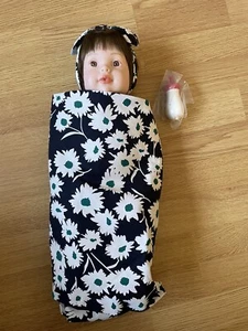 BNWT FAO schwarz soft body Baby Doll with Blanket & Bottle + FREE pyjama set - Picture 1 of 7