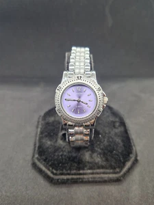 Constant Damen Armband Uhr mit lila Farbe Zifferblatt passt Handgelenk Größe 7 1/2". - Bild 1 von 8