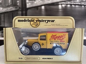 Y-22 Matchbox Models of Yesteryear 1930 Ford A Maggi Soup 1978 NEW IN BOX NIB - Picture 1 of 12