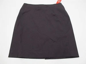 Nueva falda recta negra lisa hasta la rodilla ANNE KLEIN para mujer talla 12 - Imagen 1 de 4