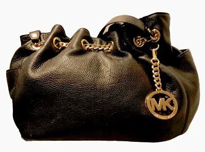 Michael Kors Hobo Jet Set Purse Tote Shoulder Bag 100% Leather Black EUC - Image 1 of 4