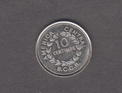 COSTA RICA 1979. 10 CENTIMOS. The arms: seven stars, volcanos, mountains KM# 185 - Image 1 of 2