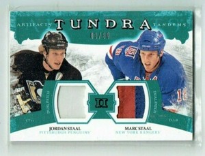11-12 UD Artifacts Tundra Tandems  Jordan Staal--Marc Staal  1/50  Dual Patches