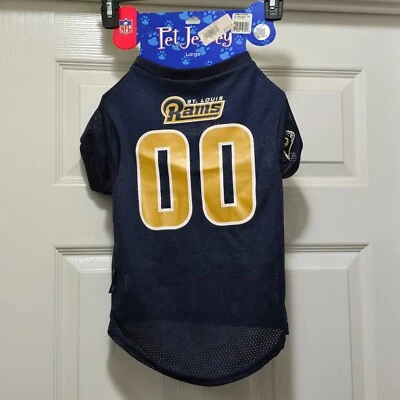 Nova Jersey para Cachorro Hunter Pet Gear St. Louis Rams 00 Tamanho G - Imagem 1 de 4