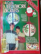Mccall's Needlework & Crafts September 1982 Christmas Ideas Dolls Toys Trims
