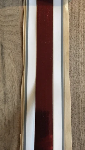 Ohio State Buckeyes Full Size Chrome Red Blackout Helmet Stripe Set - 20 Mil Cover