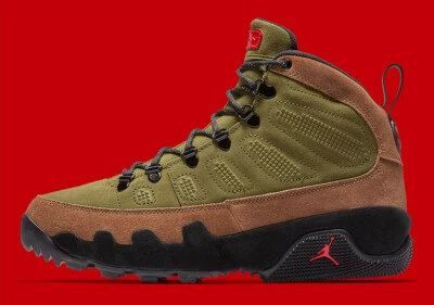 Nike Air Jordan 9 Retro NRG Bota Militar Marrón Legión Verde AR4491-200 talla 9.5 Foto 1 de 4
