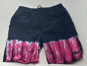 Scotch & Soda Tie Dye Elastic Waist Athletic Shorts Mens Blue Pink Size Medium - Picture 1 of 9