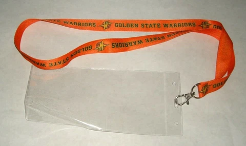 GOLDEN STATE WARRIORS NECKLACE TICKET HOLDER STRAP NBA BASKETBALL ORACLE ARENA Cover