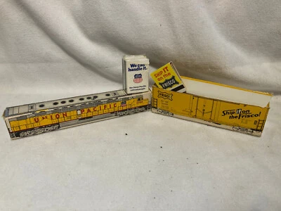 Union Pacific & Frisco Railroad Match 6900 locomotora vagón de carga ambos casi completos. Foto 1 de 4