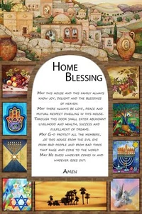 Protección jerusalén vista EN hogar Bendición decoración cartel regalo judío colgante pared - Imagen 1 de 1