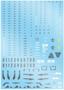 SNOWFIRE Detail Up MG 1/100 Scale RGM-89 Jegan GDM Model Water Slide Decal - Picture 1 of 1