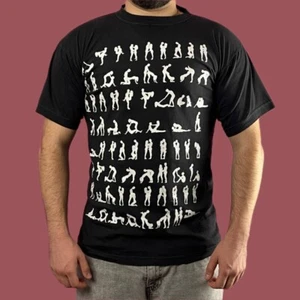 Camiseta Y2K Posición Sexual Kama Sutra Camiseta De Colección Para Hombre - Camiseta Gráfica Negra L - Imagen 1 de 7