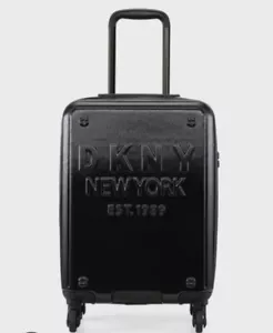 dkny New York Suitcase black metallic 24in/63cm Brand New RRP £140 - Picture 1 of 3