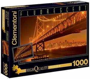 Clementoni Alta Qualità Collezione Puzzle San Francisco 1000Teile Fluorescenti - Foto 1 di 3