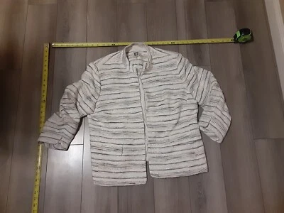 Anne Klein приглушенный многоцветный кремовый, серый, блейзер / куртка размер 16 #S113 - Изображение 1 из 3