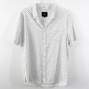 Rails CARSON White Floral Shirt Men’s Size XL in Bleu Fleurs Print Casual Summer - Picture 1 of 10