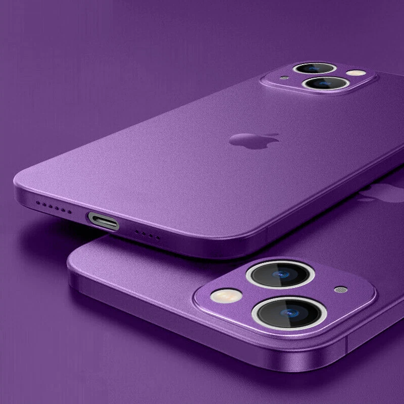 Ultra Slim Matte Hard Case Cover For iPhone 14 Pro Max 13 12 11 XR XS X 7 8 Plus - Image 1 of 4