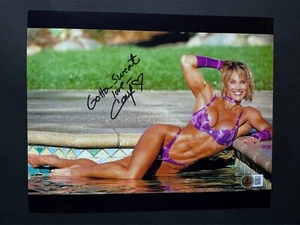 Cory Everson Hot! foto autografata firmata 6 X Ms. Olympia 8x10 Beckett BAS coa - Foto 1 di 1