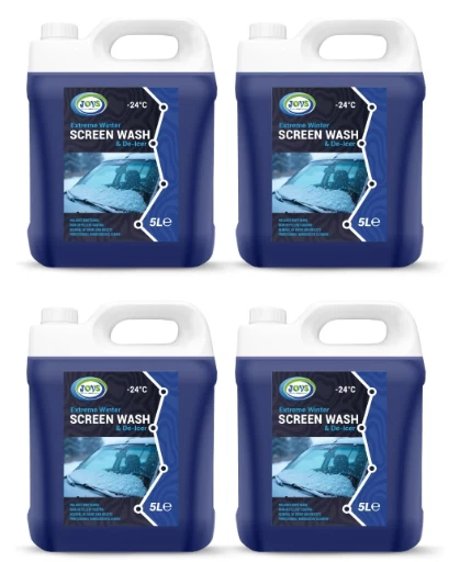 Screenwash 4 x 5L Concentrate Powerful De-Icer & Windscreen Cleaner -24°C Season - Image 1 of 4