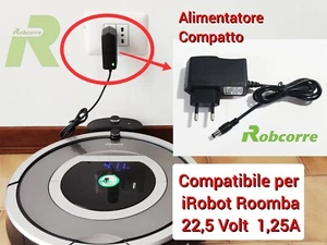Caricatore Caricabatterie Compatto da Muro per IRobot Roomba Adattatore a Parete - Imagen 1 de 8