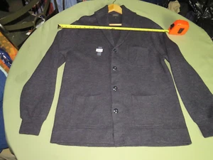 J CREW HERRENPULLOVER MIT SCHALKRAGEN LG SCHWARZ GEKNÖPFT WOLLMISCHUNG GEBRAUCHT POSTEN # 79 - Bild 1 von 6