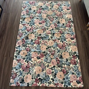 2 VTG Burlington Floral Shabby Chic Country Farm House Curtain Panels 40"x66" B1 - Picture 1 of 6