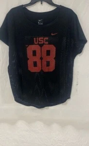 Nike Womens Black NCAA USC Trojans 88 Mesh Pullover Football Jersey Size Large - Picture 1 of 5