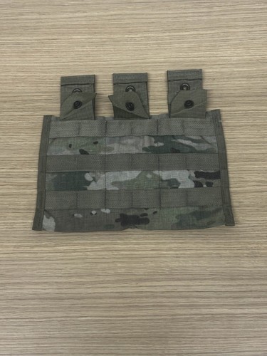USGI Army Molle II M4 Three Magazine Pouch Multicam OCP Side X Side