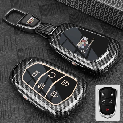 Remote Key Fob Cover Case for Cadillac CT4 CT5 ATS XT5 XT6 Key Protective Shell - Image 1 of 4