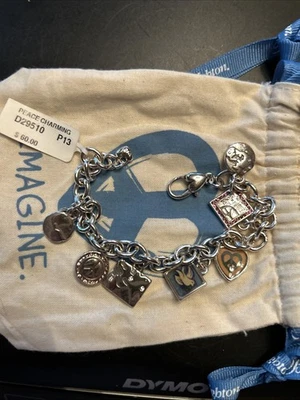 Pulsera Brighton Peace Charm Corazón Paz Flor Reversible Dije. Foto 1 de 4