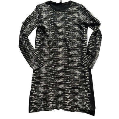 Vestido Suéter M Missoni Target Med Negro Gris Tejido Manga Larga Cambio de Tinte Espacial Foto 1 de 4