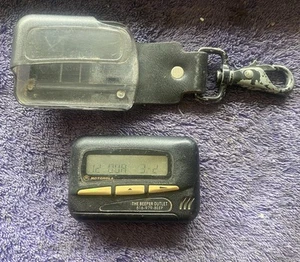 Vintage Motorola Ultra Express Cellular Pager Przezroczysty klips Beeper Klips do paska - Zdjęcie 1 z 3