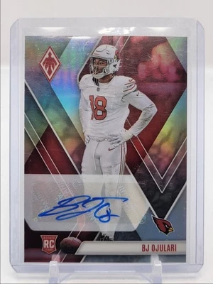BJ OJULARI 2023 PHOENIX ROOKIE AUTOGRAPH SILVER PRIZM CARDINALS RC AUTO Q5857 - Image 1 of 2