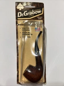 NOS Vtg Dr. Grabow Full Bent Tobacco Smoking Pipe imported Briar - Picture 1 of 4