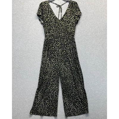 Tommy Bahama Wild One Mono Mujer Pequeño Negro Pierna Ancha Elastizado Jersey Foto 1 de 4