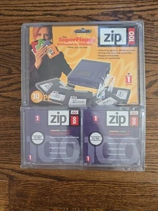 New Iomega Floppy Disks The Super Floppy 100MB Multicolored Zip Disks 8 Pack - Picture 1 of 2