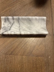 Vintage Grey Marble Like Heavy Rolling Pin Holder - Picture 1 of 12