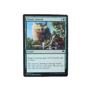 MTG Magic The Gathering Titanic Growth Instant Card Magic Origins (2015) 201/272 - Picture 1 of 2