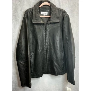 Calvin Klein Herren Motorrad Reitjacke 100% Leder Größe XL - Bild 1 von 15