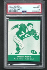 1961 Lake To Lake #27 PSA 8,5 Forrest Gregg Green Bay Packers - Bild 1 von 1