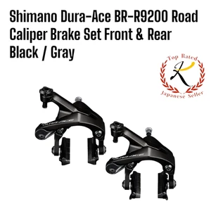 【US/DDP】 Shimano Dura-Ace BR-R9200 Road Caliper Brake Set Front & Rear Black F/J - Picture 1 of 10
