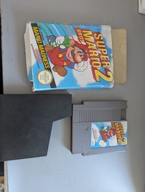 super mario bros 2 nes box, cover no manual