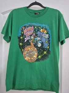 HARLEY DAVIDSON T-Shirt Grün Größe Mardi Gras New Orleans, Louisiana 2002 - Bild 1 von 5
