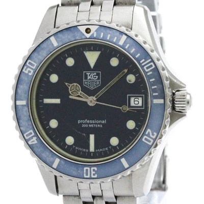 Relógio masculino TAG HEUER 1000 mergulhador aço quartzo 980.613 vintage BF583222 - Imagem 1 de 4